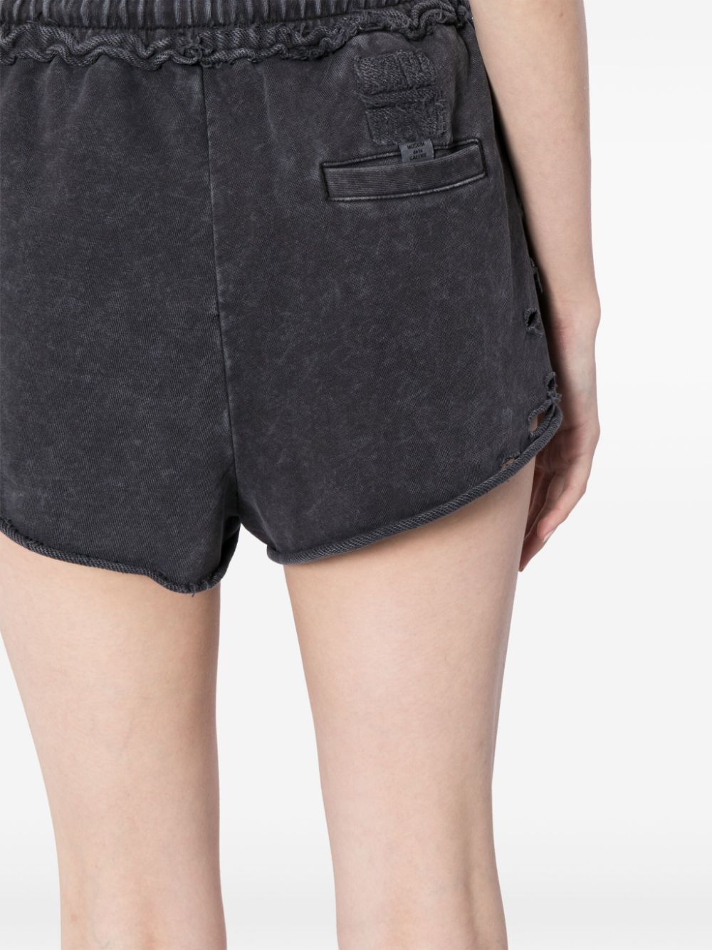 Shop Musium Div. Drawstring Track Shorts In 黑色