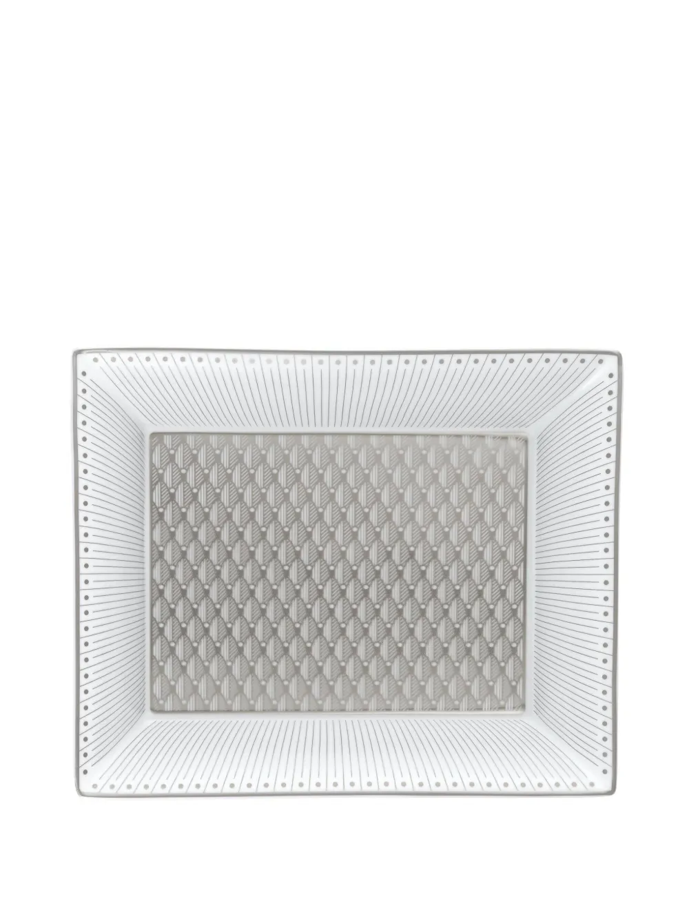 Christofle Malmaison Impériale Trinket Tray Gift Box In 白色