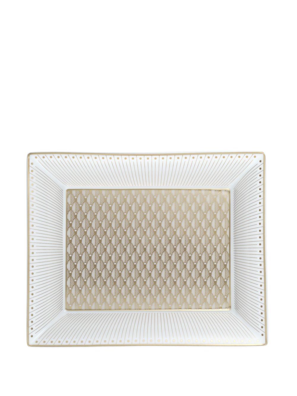 Shop Christofle Malmaison Impériale Trinket Tray Gift Box In 白色