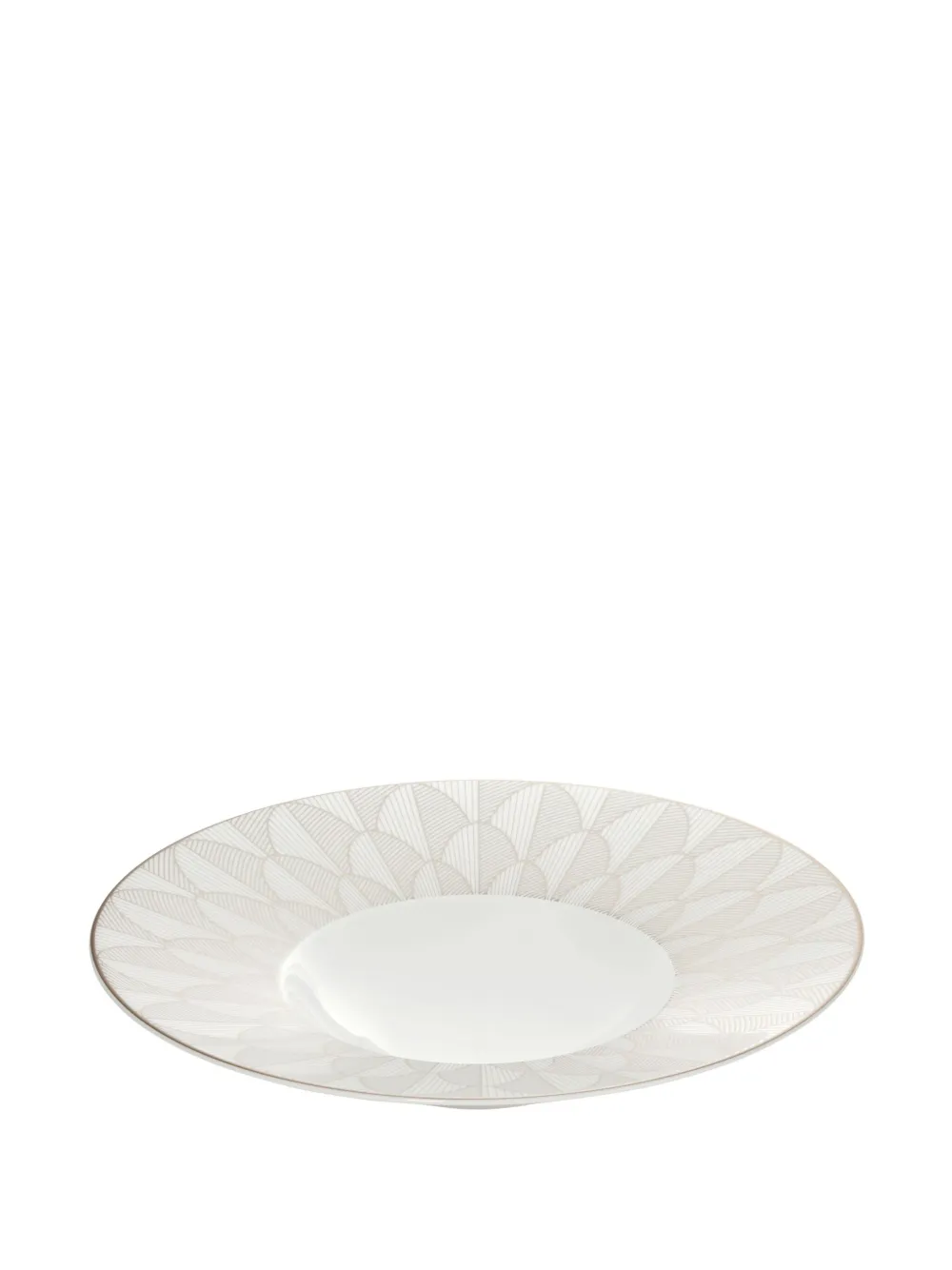 Christofle Large Malmaison Impériale Rim Plate In 黑色