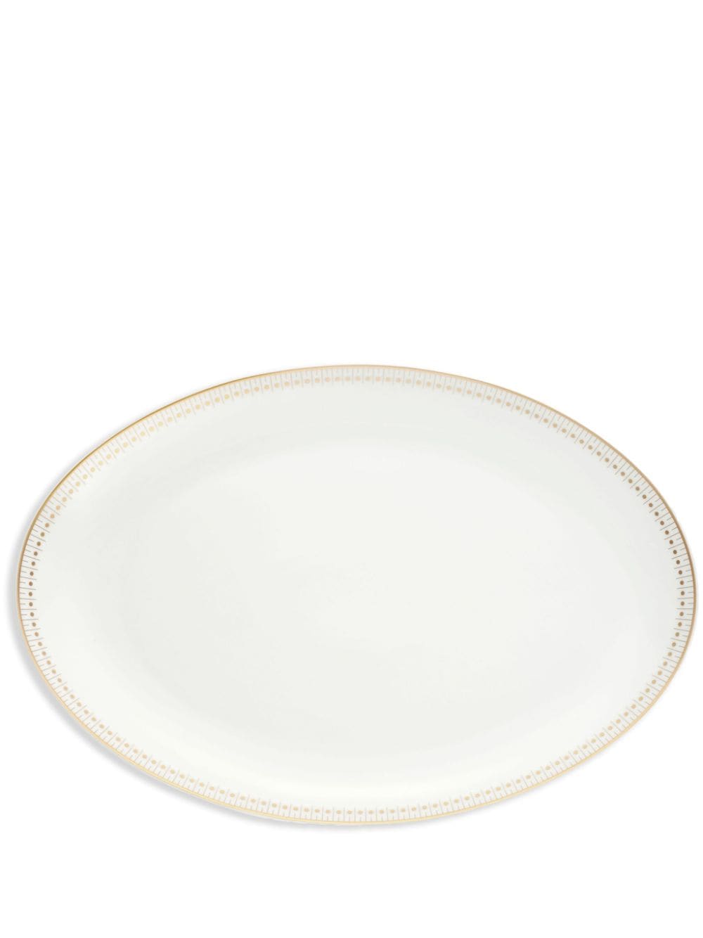 Christofle Malmaison Impériale Oval Plate In 白色