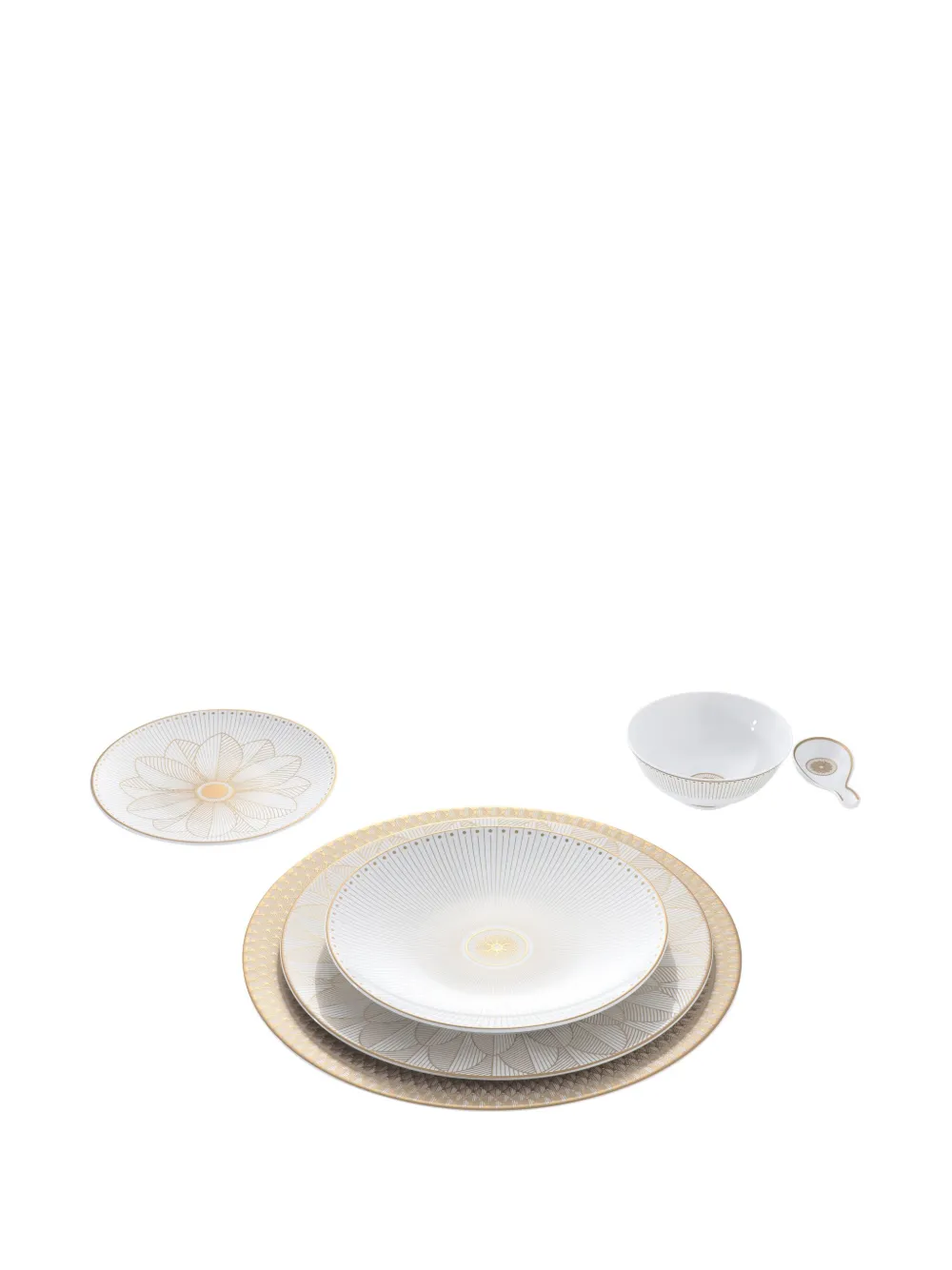 Christofle Malmaison Impériale Dinner Plate In 白色