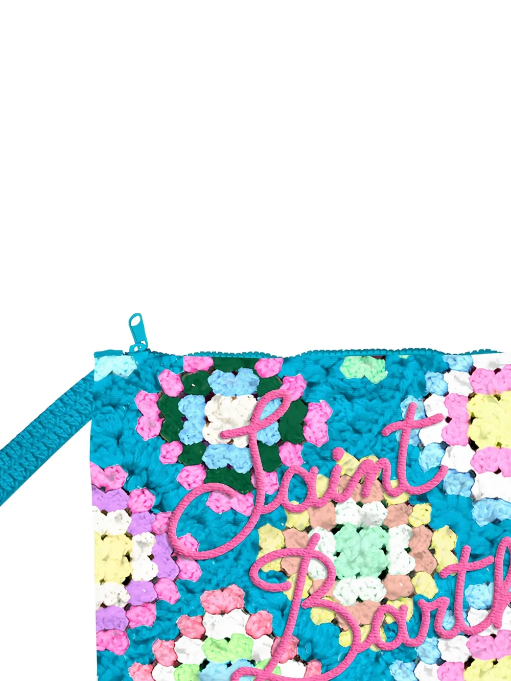 MC2 Saint Barth Kids Parisienne gehaakte clutch - Blauw