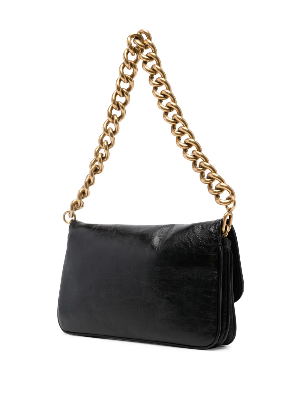 Balenciaga Leren tas met BB-detail Zwart