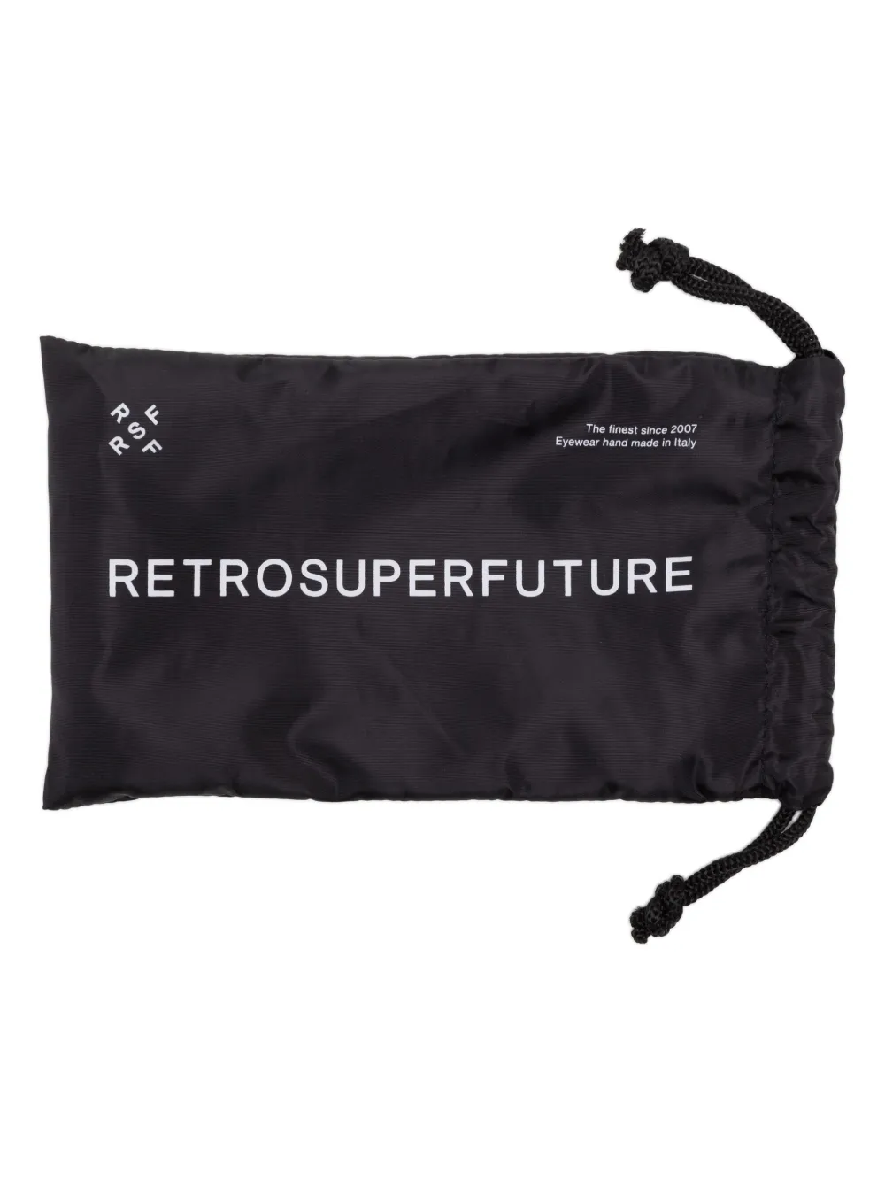 Retrosuperfuture Motore zonnebril met rechthoekig montuur Zwart