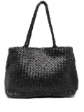 DRAGON DIFFUSION Vintage Mesh leather tote bag - Black