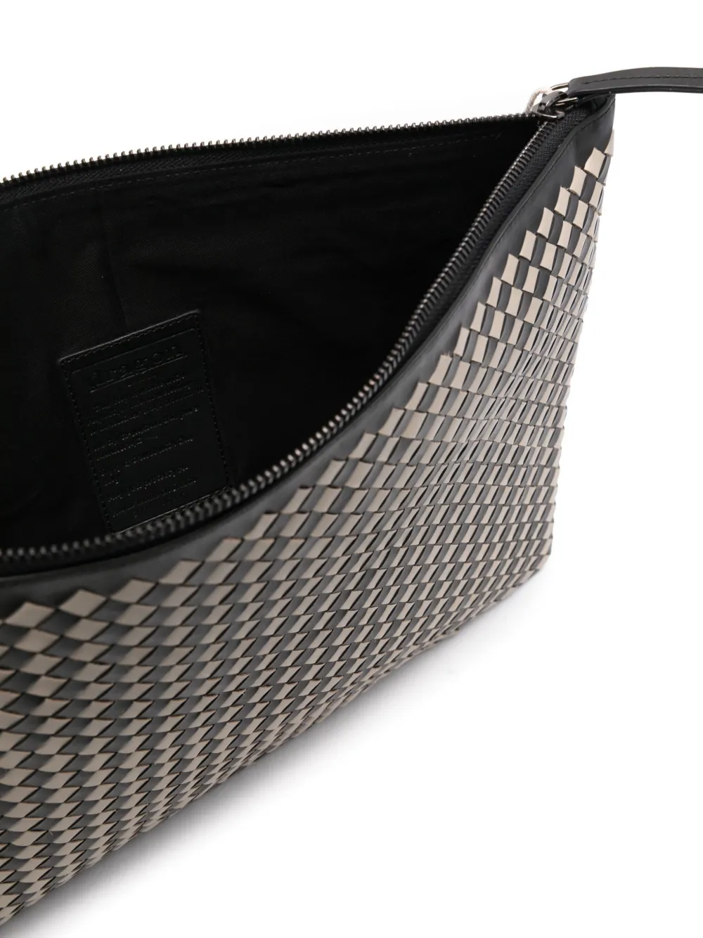Dragon Diffusion A4 Leather Clutch Bag In Black