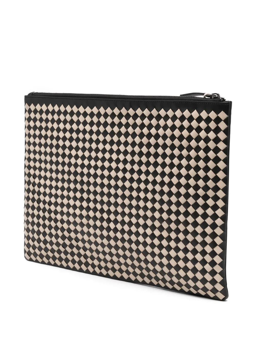 Dragon Diffusion A4 Leather Clutch Bag In Black