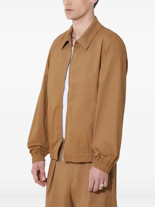 A.P.C. ジップアップ ジャケット | ブラウン | FARFETCH JP