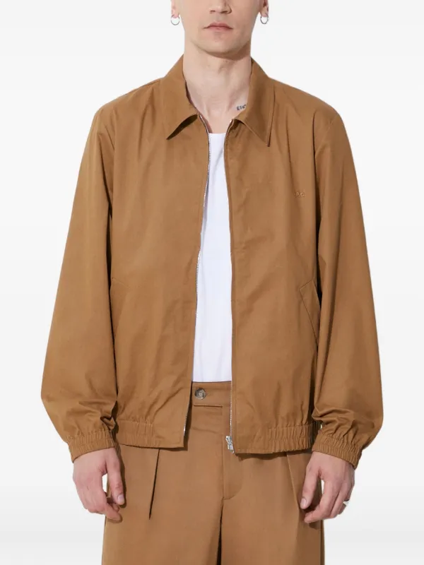 A.P.C. ジップアップ ジャケット | ブラウン | FARFETCH JP