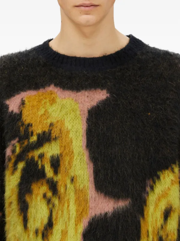 【送料&関税込】MSGM Rose Intarsia-knit Crewneck Jumper MSGM Rose Intarsia-knit Crewneck Jumper | italist