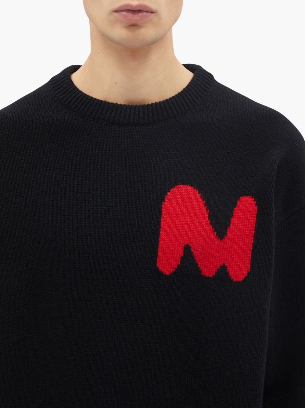 Affordable Off-White embroidered-logo knitted jumper Men