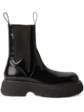 MSGM platform leather Chelsea boots - Black