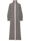 MSGM contrasting-trim midi dress - Grey