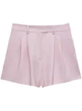 MSGM high-rise pleated shorts - Pink