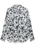 MSGM abstract-print point-collar shirt - White