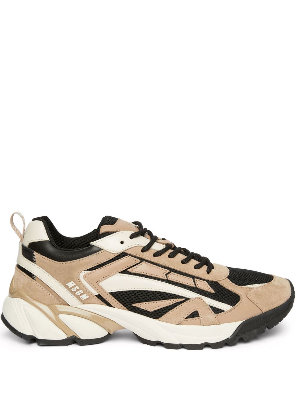 MSGM Vulcano gerafelde sneakers Beige