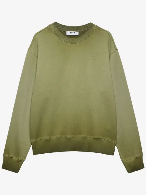 MSGM embroidered-logo cotton sweatshirt