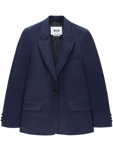 MSGM Blazer com aplicação de logo