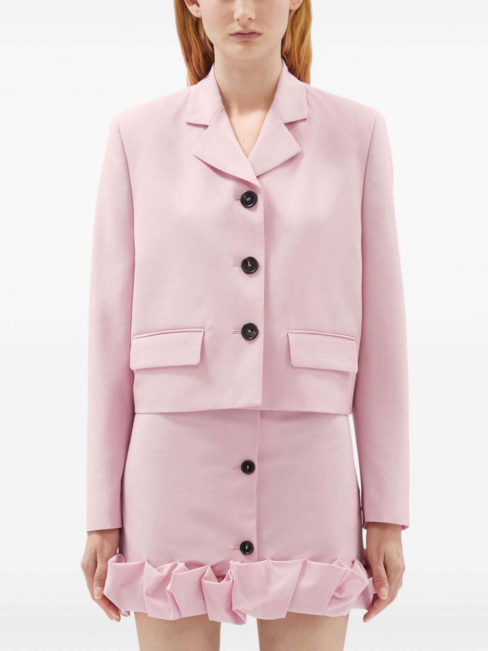 MSGM Cropped blazer Roze