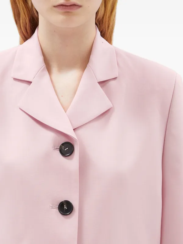 【関税込み】MSGM ピンク Giacca ジャケット MSGM Cropped Jacket | Pink | FARFETCH ID