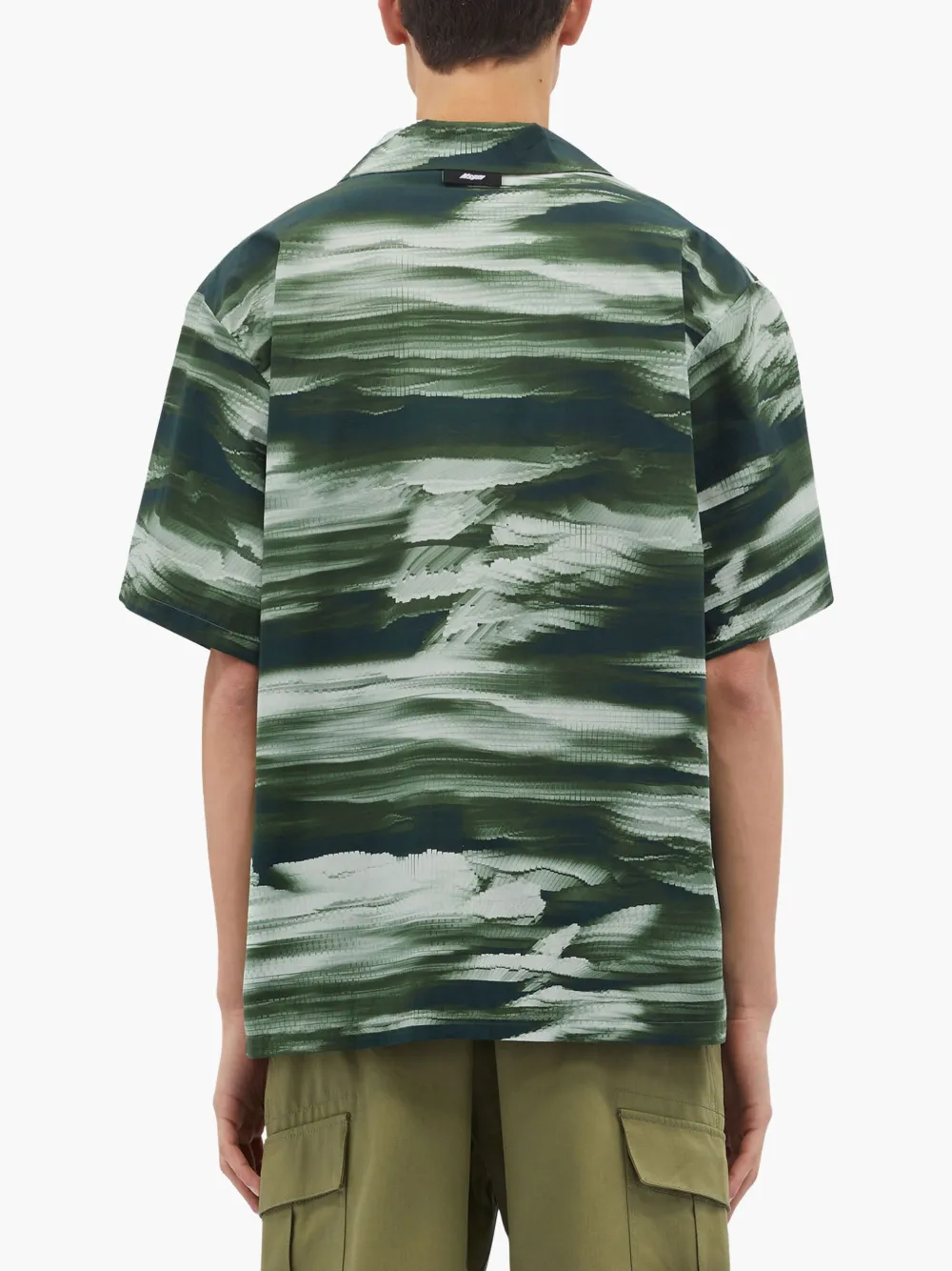 MSGM Overhemd met abstract patroon Groen