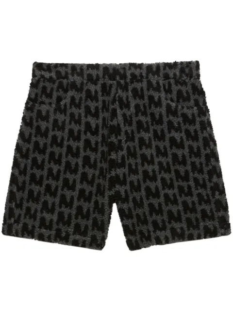 MSGM bermudas con monograma estampado