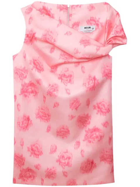 MSGM floral-print mini dress