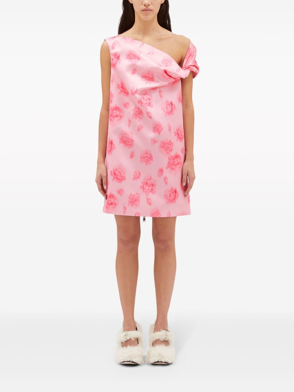 MSGM Mini-jurk met bloemenprint - Roze