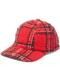 MSGM plaid-embroidered baseball cap