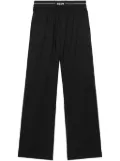 MSGM logo waistband lounge trousers - Black