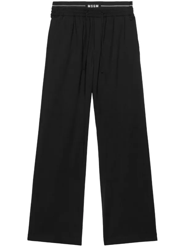 【関税込み】MSGM ブラック Pantalone ラウンジパンツ MSGMのブラック Pantalone ラウンジパンツがセール中