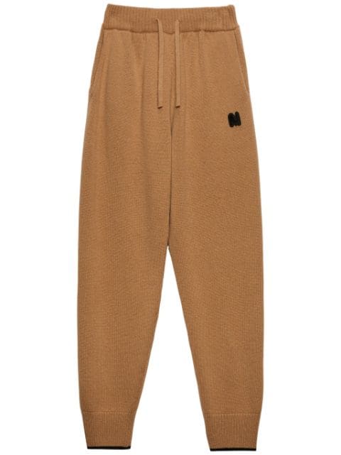 MSGM pantalon de jogging à logo brodé