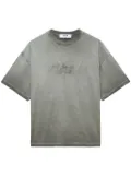 MSGM logo-embroidered faded T-shirt - Grey