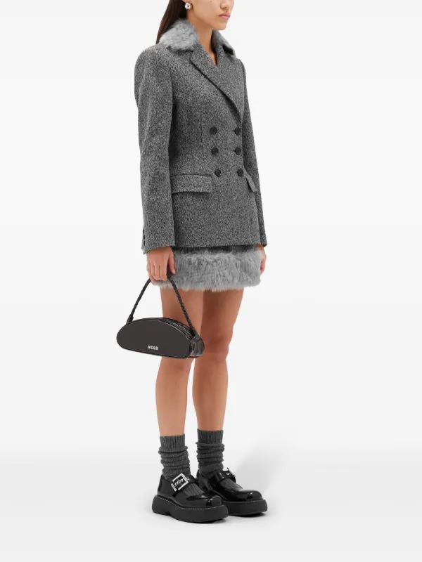 ミニスカート MSGM FW22 SHORT SKIRT WITH SLIT (3342MDD109_22780113) MSGM Short Skirt With Slit | italist