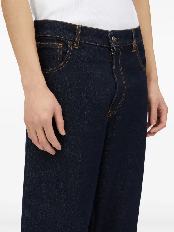 MSGM logo-patch Cotton Jeans | Blue | FARFETCH AO