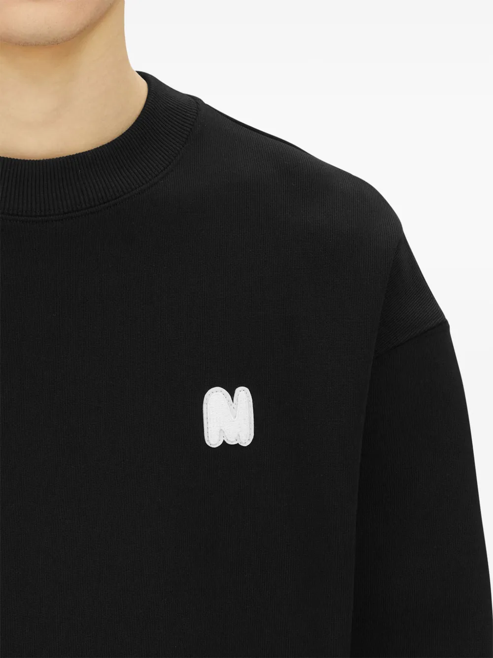 MSGM Sweater met logopatch Zwart