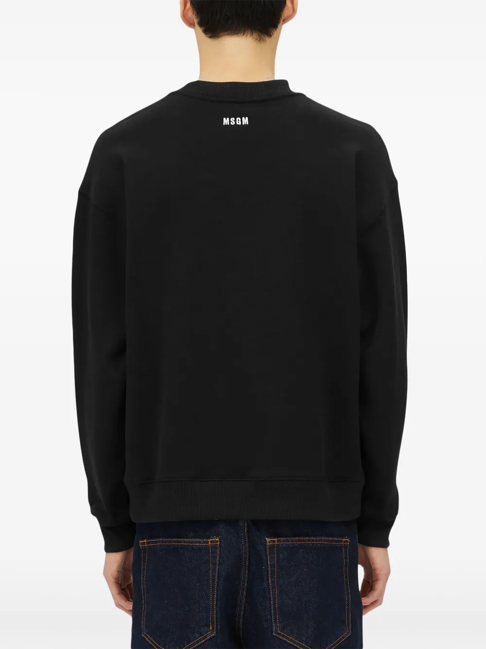 MSGM Sweater met logopatch Zwart