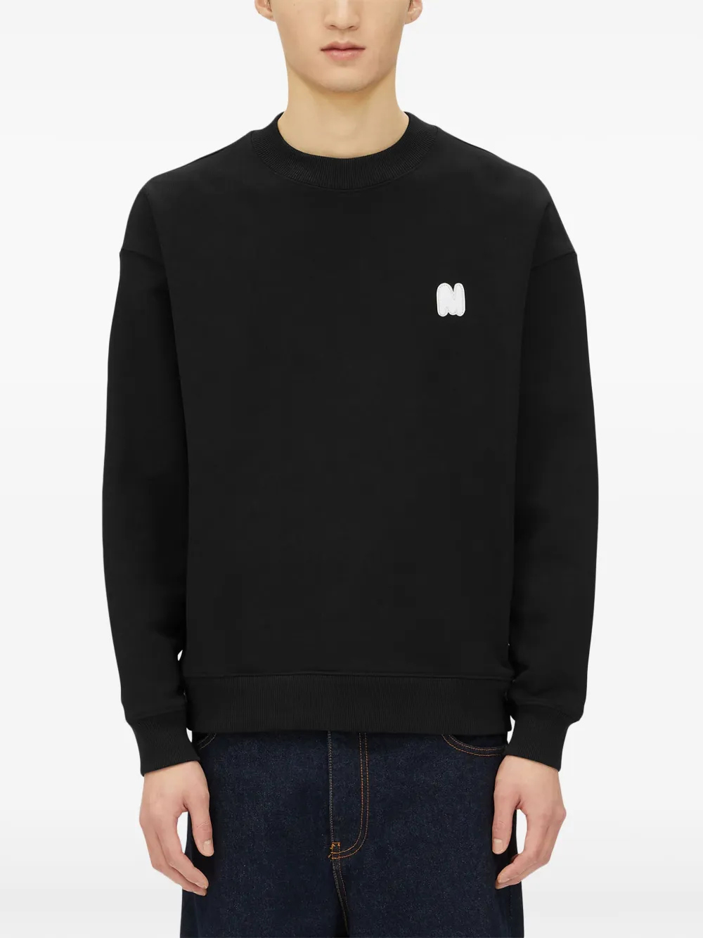 MSGM Sweater met logopatch Zwart