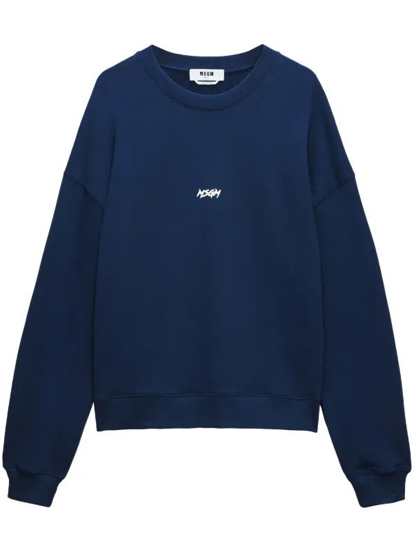 MSGM ロゴ スウェットシャツ | ブルー | FARFETCH JP