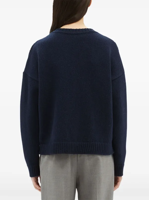JACQUEMUS ネイビーアイレットコート