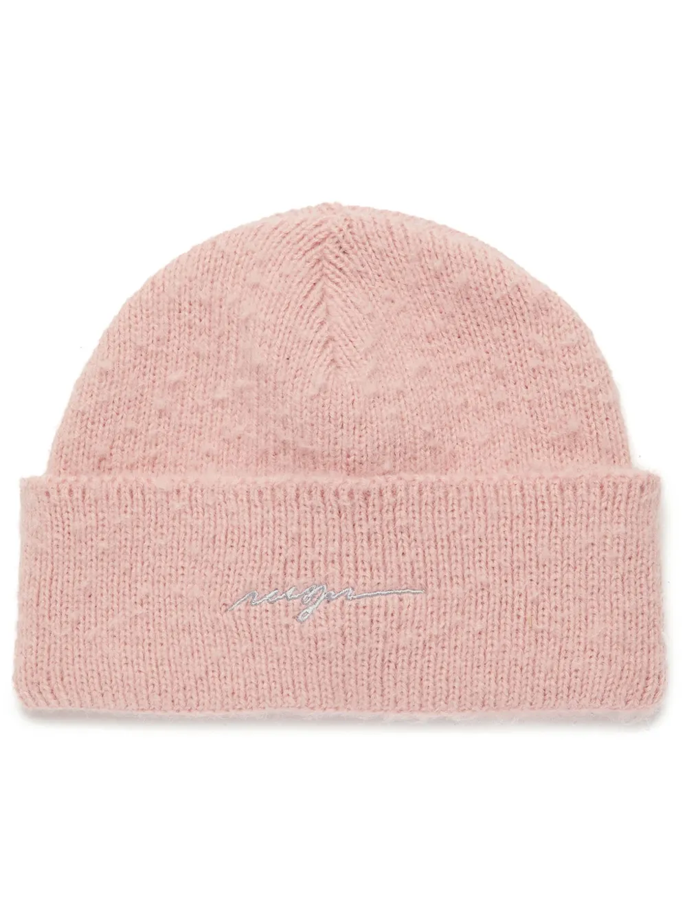 MSGM logo-embroidered cotton beanie | Pink | Image 1