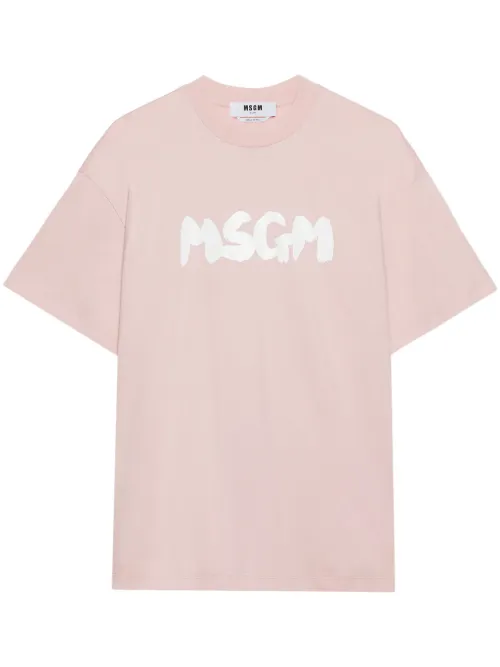 MSGM t-shirt à logo Brushed - Rose - MSGM - Modalova
