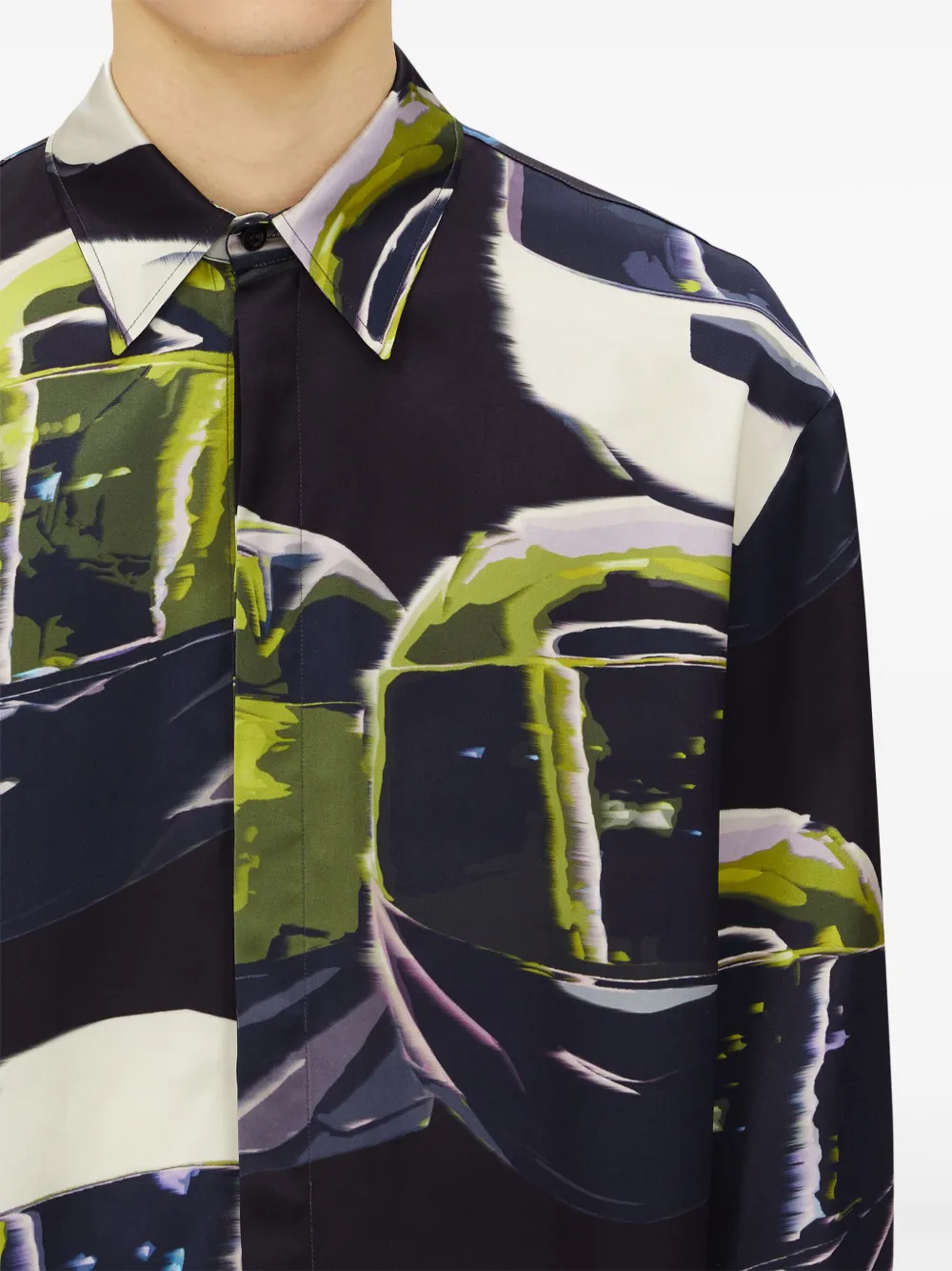 MSGM Overhemd met print Zwart