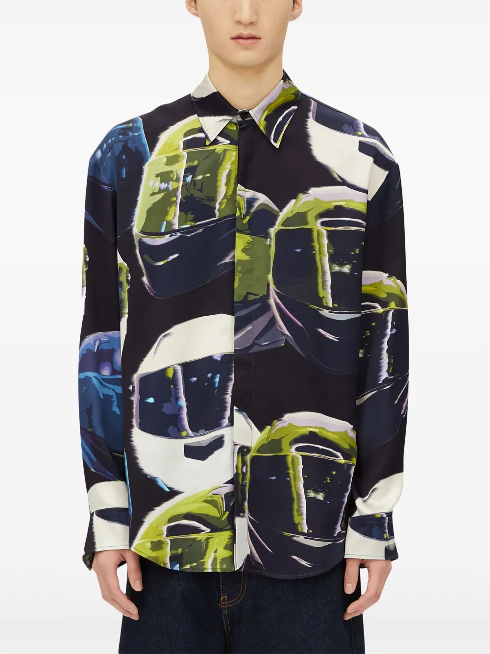 MSGM Overhemd met print Zwart