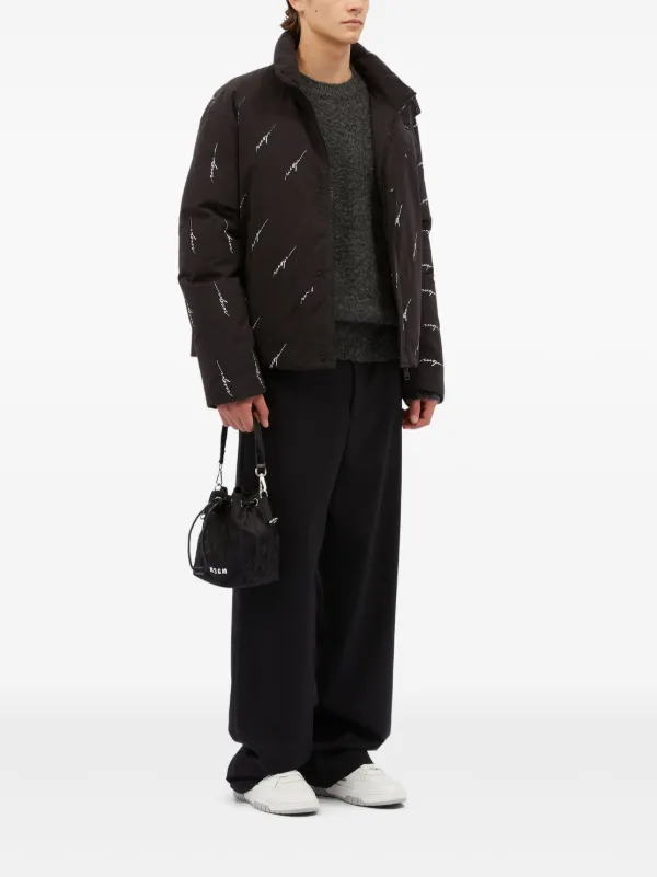 MSGM ロゴ バケットバッグ | ブラック | FARFETCH JP