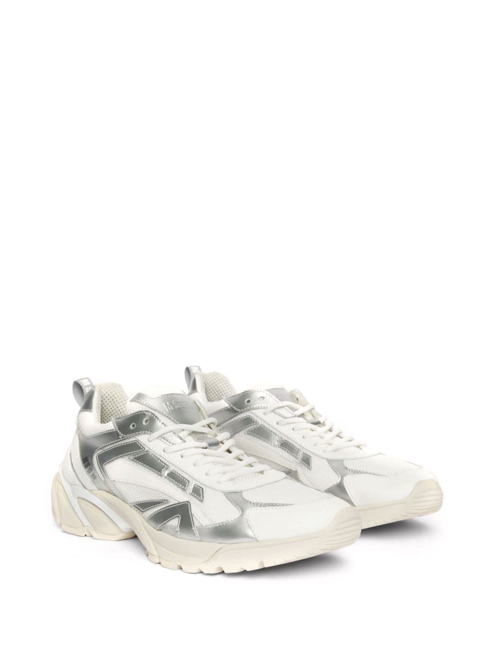 MSGM Vulcano gerafelde sneakers - Wit