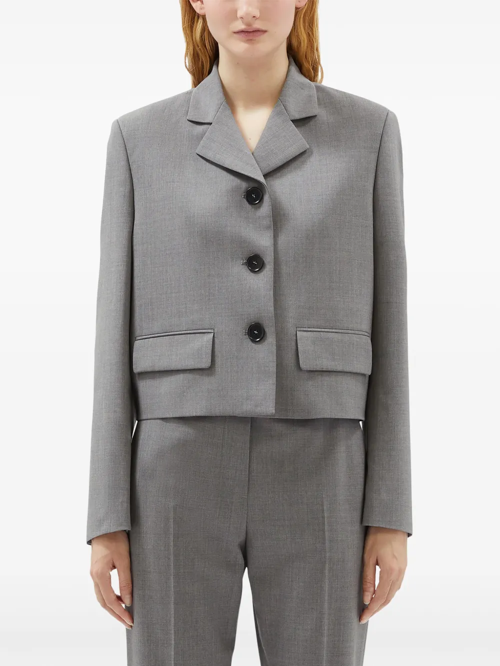 MSGM Cropped jack Grijs