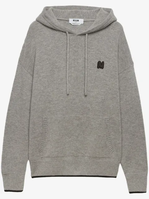 MSGM hoodie con logo bordado