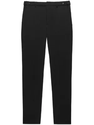 Prada Duchesse Detail Track Pants | Black | FARFETCH UK